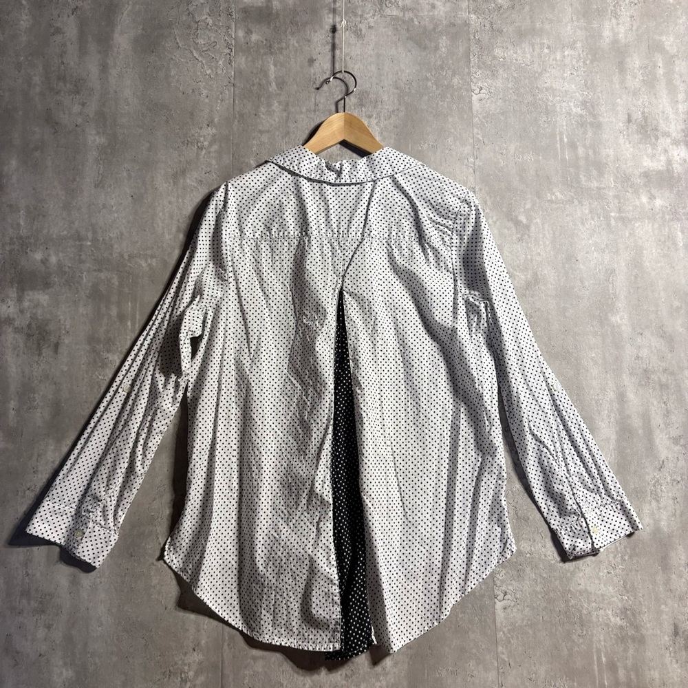 Chico's White and Black Button Down Shirt - Picture 9 of 9